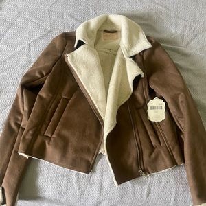 NWT Altard state suede jacket